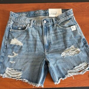 Arizona Women's Ripped Blue Jean Shorts